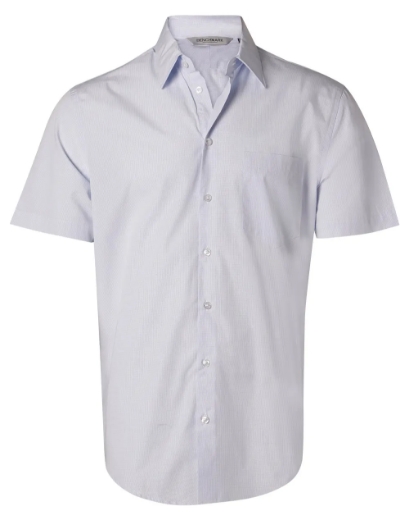 Picture of Winning Spirit, Mens Mini Check S/S Shirt